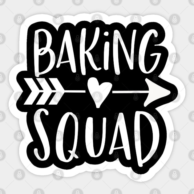 Funny Baking Gift Baking Squad Sticker by kmcollectible